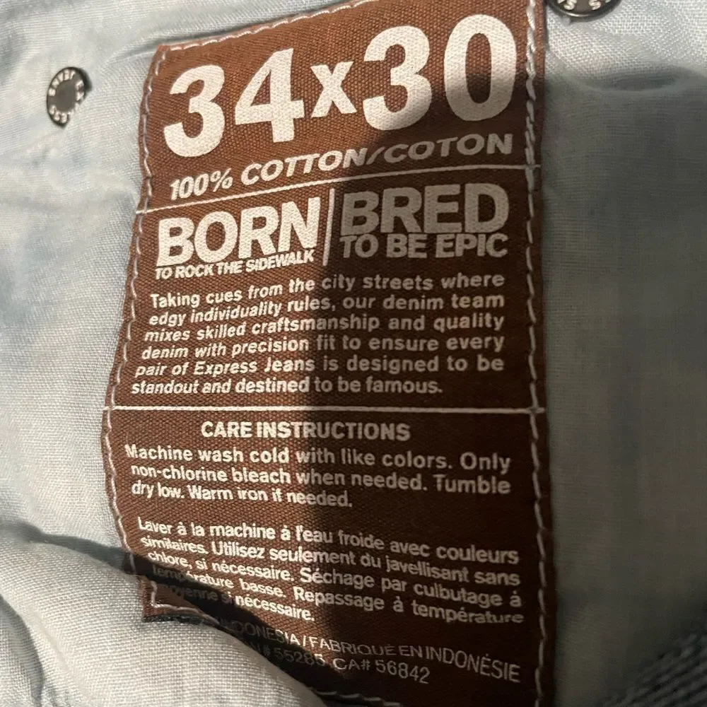Express jeans 34/30